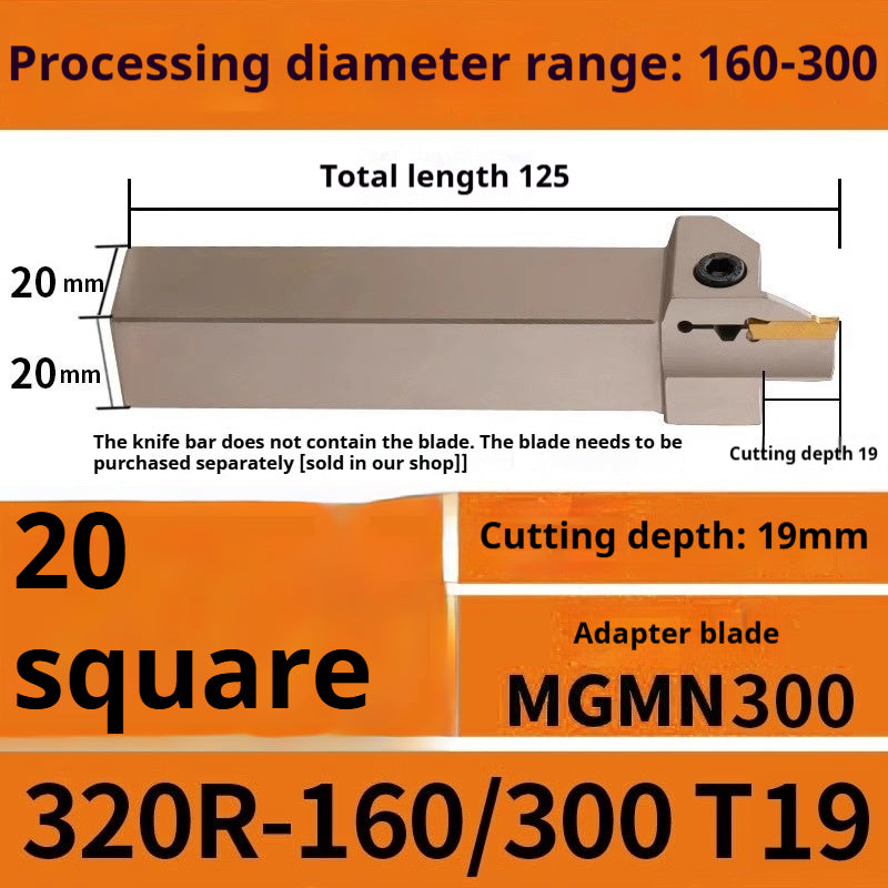 1015-End groove cutter CNC toolholder plane groove mghh320/425R cutter cutter groove cutter 345mm circular arc large depth of cut Shandong Denso Pricision Tools Co.,Ltd.